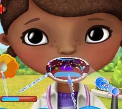 Play Doc Mcstuffins Throat Care Game