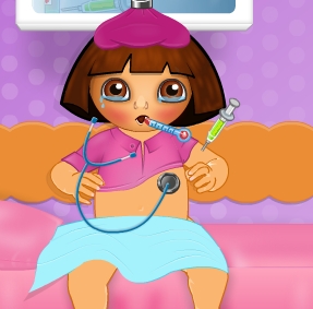 Play Dora Got Flu Game